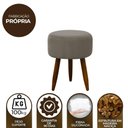 Ver imagem 5 de Puff Banqueta Decorativo Pés Madeira
