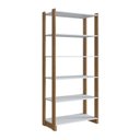 Ver imagem 1 de Estante Multifuncional 6 Prateleiras 73 Cm Mel/branco Ey2010