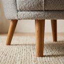 Ver mais imagens de Poltrona Decorativa Organica Flora Pes Madeira Boucle Tce 1018 Moll