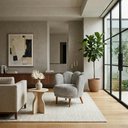 Ver imagem 6 de Poltrona Decorativa Organica Flora Pes Madeira Boucle Tce 1018 Moll