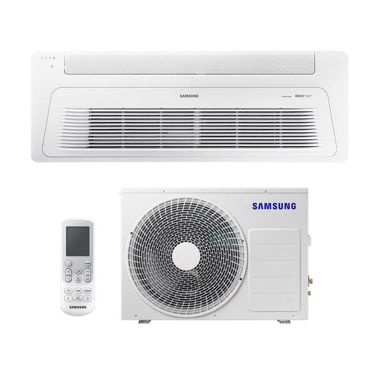 Ar-condicionado Split Inverter Cassete 17000 Btus Samsung Windfree 1 Via Quente e Frio Ac018dn1dkg/