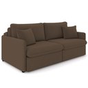 Ver imagem 1 de Sofá Cama Retrátil para Sala de Estar 174cm Una K01 Veludo Marrom - Lyam Decor