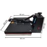 Prensa Térmica Camiseta Plana 40x60 Sublimação Jacaré Transfer Estampa Importway Iwpts-60 - 2
