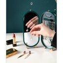 Ver imagem 2 de Porta Joia Dobrável C/ Espelho Caixa Organizadora de Mesa:verde