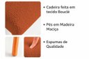 Ver imagem 3 de Cadeira de Jantar Moderna e Minimalista Maya Bouclé