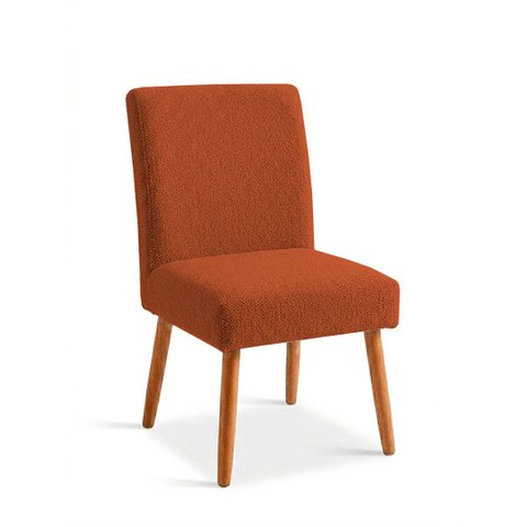 Cadeira de Jantar Moderna e Minimalista Maya Bouclé