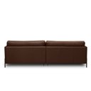Ver imagem 6 de Sofá Decorativo Karine 4 Lugares Sala de Estar 270cm Pés em Aço Couro Marrom Chocolate G88 - Gran Be