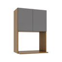 Ver imagem 1 de Armário Aéreo para Micro-Ondas 60cm 2 Portas Slim Luciane Móveis