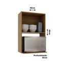 Ver imagem 2 de Armário Aéreo para Micro-Ondas 60cm 2 Portas Slim Luciane Móveis