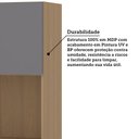 Ver imagem 3 de Armário Aéreo para Micro-Ondas 60cm 2 Portas Slim Luciane Móveis