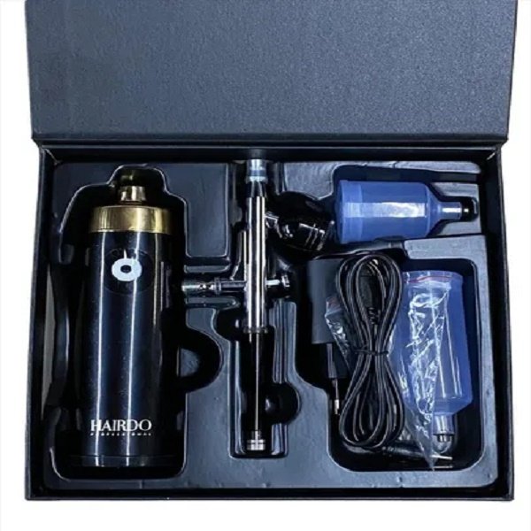 Kit Compressor Aerógrafo Usb Recarregável Airbrush Portátil