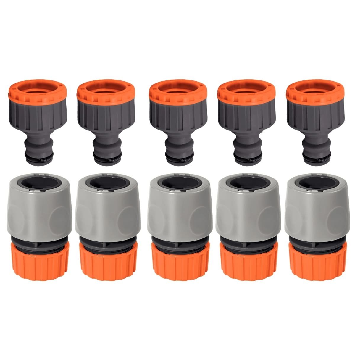 Engate Rápido Para Mangueira De 1/2" Polegada + Bico P/ Torneira Engate Rápido Tramontina Kit 05 Un - 1