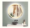 Ver imagem 6 de Espelho redondo jateado iluminado com led quente frontal 70cm Touch Woodglass redondo 70cm quente to