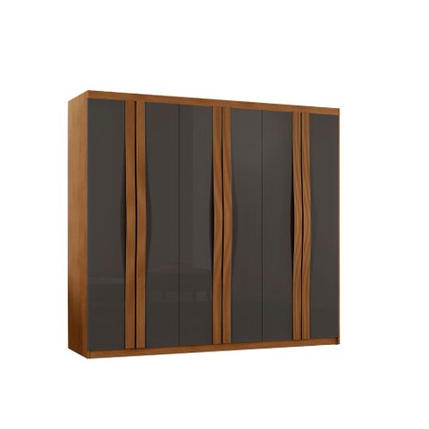 Guarda Roupa Casal Dunas Mdf 6 Portas e 2 Gavetas Moderna