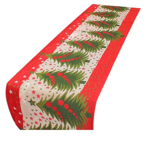 Caminho de Mesa Passadeira Toalha Natal Natalino Trilho Decoraçao Mesa de Jantar Festa Fim de Ano Re
