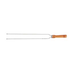 Espeto Alumínio Duplo Para Churrasco 90cm - 1