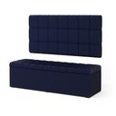 Ver imagem 2 de Kit Painel Rana 140 e Calçadeira Alpha Couro Aradecor