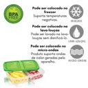Ver imagem 5 de Kit 9 Porta Frios com 2 Divisórias Pote Multiuso 1250 Ml Cores Sortidas Ercaplast 1782