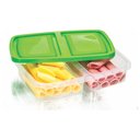 Ver imagem 2 de Kit 9 Porta Frios com 2 Divisórias Pote Multiuso 1250 Ml Cores Sortidas Ercaplast 1782