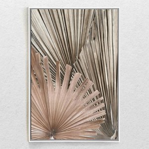 Quadro Decorativo Moderno Folha Seca Com Moldura e Sem Vidro 80X120