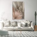 Ver imagem 3 de Quadro Decorativo Moderno Folha Seca Com Moldura e Sem Vidro 80X120