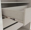 Ver imagem 7 de Guarda-roupa Casal New Jade 6 Portas 3 Gavetas Cinamomo/off