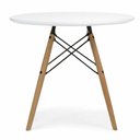 Ver imagem 2 de Conjunto Mesa Eames Branca 110cm e 4 Cadeiras Eames Pp Nude