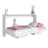 Cama de Solteiro Dobrável que Vira Estante Branco Ziban Jm Móveis - 2