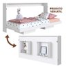 Cama de Solteiro Dobrável que Vira Estante Branco Ziban Jm Móveis - 1
