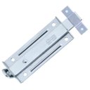 Ver imagem 4 de Ferrolho Trinco Tarjeta Fecho Chato 10cm + Cadeado 25mm para Portão Porta Janela