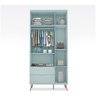 Guarda Roupa 3 Portas + Comoda 3 Sapateira Menta Acetinado - 3