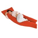 Ver imagem 1 de Travesseiro de Corpo Gigante 190x80cm Com 2 Capas De Algodão - Vermelho