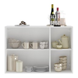 Aparador Buffet 3 Portas Veneza Multimóveis MP1007 Branco - 6