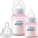 Ver imagem 1 de Kit 2 Mamadeiras Classica Rosa 125ml e 260ml + 1 Bico 6m+ Philips Avent Scy119/14