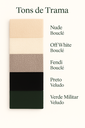 Ver imagem 4 de Espelho Malta - Linha Trama - - Off-White -Boucle - 180x80