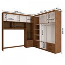 Ver imagem 4 de Guarda-roupa Casal Modulado Paradise 10 Portas 6 gavetas - Panorama Móveis