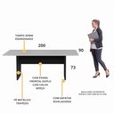 Ver imagem 3 de Mesa de Escritório Reunião 200cm Multimóveis CR25332