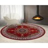 Tapete Classico Oriental 2m Redondo Vermelho Tipo Persa - 2