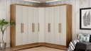 Ver imagem 1 de Modulado Closet Completo 9 Portas 6 Gavetas - Rizon-Cumaru/Fendi - Móveis Novo Horizonte