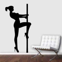 Adesivo de Parede Mulher Pole Dance-Especial 98x184cm - 1