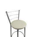 Ver imagem 2 de Banqueta Alta Prata Cozinha Gourmet Americana - Bege