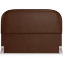 Ver imagem 6 de Cabeceira Cama Box Casal 140cm Lanna com Puff Recamier Doha W01 Couríssimo Marrom - Lyam Decor