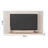 Painel Tv até 65 Pol Extensível 136-150-180cm Suspenso Visari Off White/freijó C01 - D'rossi - 2