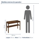 Ver imagem 3 de Aparador Air - Tampo: Tecido - Largura: 120 cm - Cor: Amêndoa - Tecido: 3U