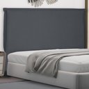 Ver imagem 2 de Cabeceira Estofada Cama Box Casal King Size Veneza 195cm Suede Cinza - Desk Design