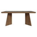 Ver imagem 4 de Mesa de Jantar Retangular Tampo com Moldura e Vidro Sobreposto Rustic 5389 Madesa