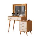 Ver imagem 3 de Penteadeira Agata Camarim Completa Mdf 114cm Naturale Off White