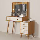 Ver imagem 2 de Penteadeira Agata Camarim Completa Mdf 114cm Naturale Off White