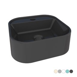 Cuba para Banheiro em Mármore Sintético Duna Preto - Cozimax - 3