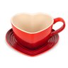 CANECA LE CREUSET C/ PIRES VERMELHO FORMATO CORAÇÃO 80311220600013 - 1